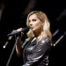 Vocalist singing on stage